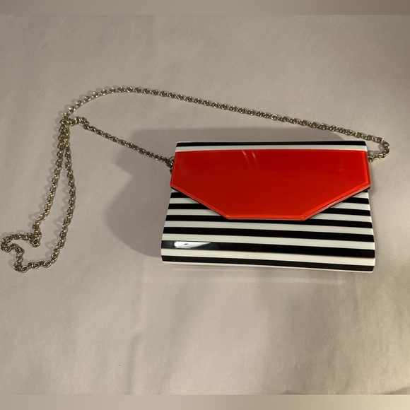 Funky Junque's Square Box Clutch Chain Strap Crossbody Purse Evening Handbag Bag - Picture 1 of 6